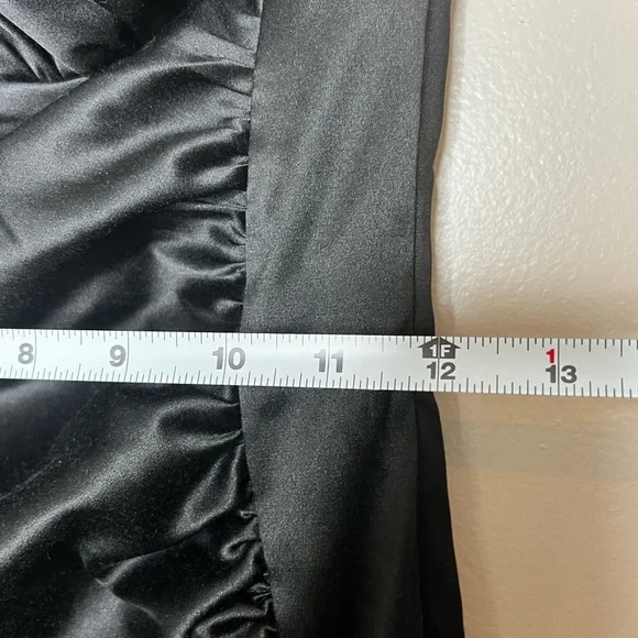 Jessica McClintock Gunne Sax Little Black Mini Dress Sexy Cocktail Party Vintage - Picture 6 of 12